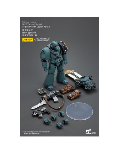 Figura JoyToy Warhammer 40K Hijos de Horus Escuadra Táctica 12cm
