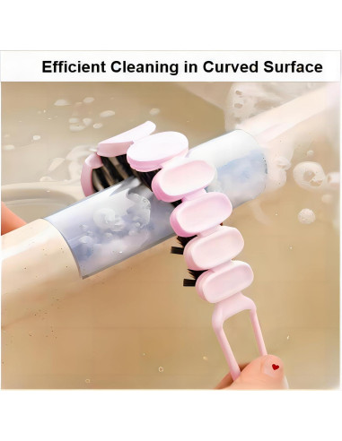 Cepillo de Limpieza POPGIO 2 Pcs Flexible y de Ranura