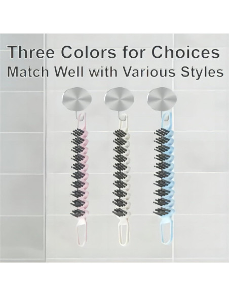 Cepillo de Limpieza POPGIO 2 Pcs Flexible y de Ranura