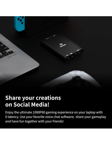 Tarjeta de Captura NARVITECH NJ300 4K60 Passthrough 1080P