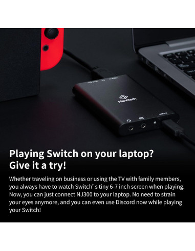 Tarjeta de Captura NARVITECH NJ300 4K60 Passthrough 1080P