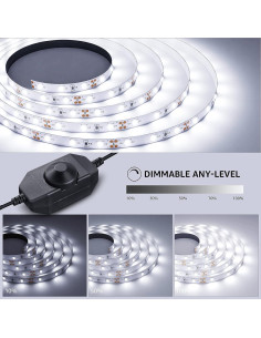 Tira de Luz LED Lepro 10m Regulable 6000K 420 LEDs SMD 2