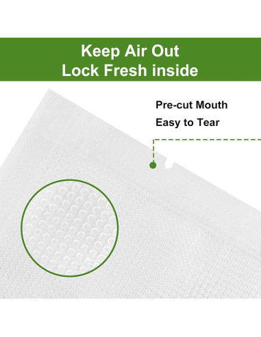 Bolsas de Sellado al Vacío Moretoes 200pcs 20x30cm Sin BPA