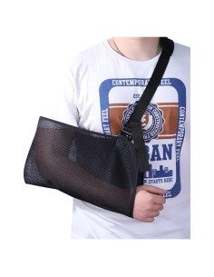 Funda de brazo Ajoysoul ajustable y transpirable - Grande Negro