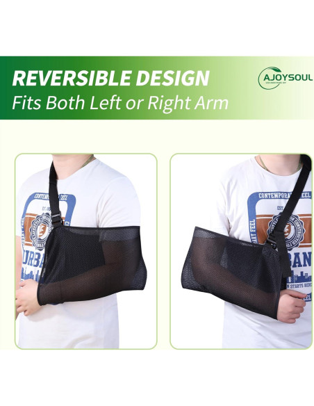 Funda de brazo Ajoysoul ajustable y transpirable - Grande Negro