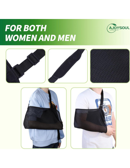 Funda de brazo Ajoysoul ajustable y transpirable - Grande Negro