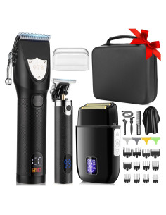 Cortadoras de cabello Lanumi JM-978 Kit 3 piezas recargables