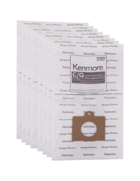 Bolsa de Aspiradora Kenmore Tipo C y Q - Paquete de 8 Bolsa de Aspiradora Kenmore Tipo C y Q - Paquete de 8