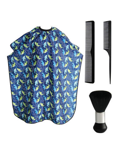 Capa de corte para niños Flagsky 120x100 cm delfín azul