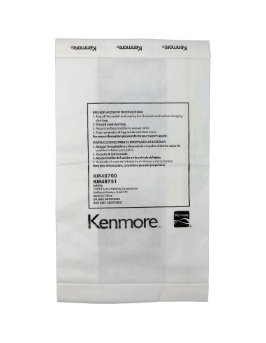 Bolsa de Aspiradora Kenmore Tipo C y Q - Paquete de 8
