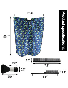 Capa de corte para niños Flagsky 120x100 cm delfín azul 2