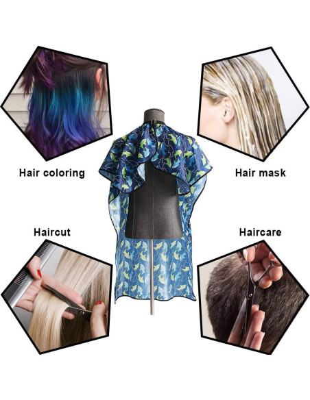 Capa de corte para niños Flagsky 120x100 cm delfín azul