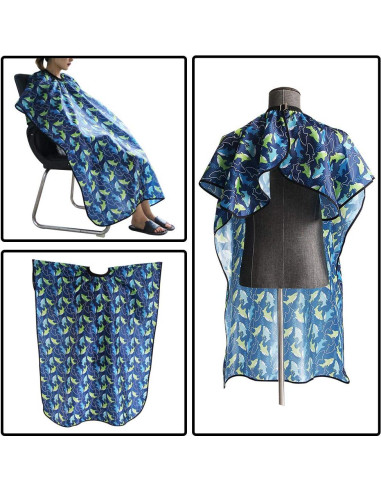 Capa de corte para niños Flagsky 120x100 cm delfín azul