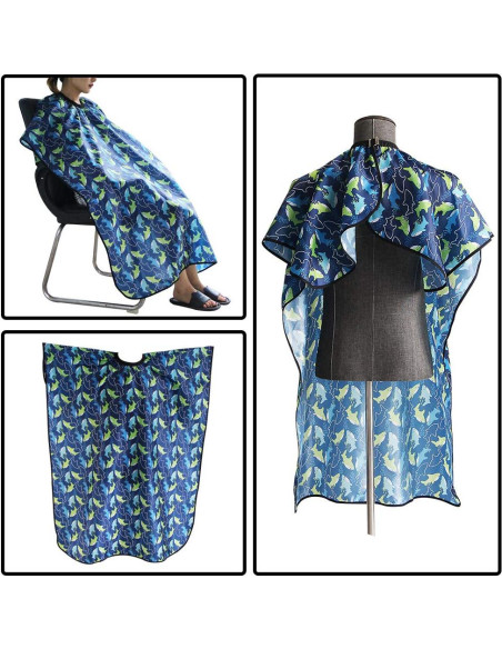 Capa de corte para niños Flagsky 120x100 cm delfín azul