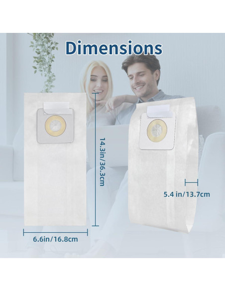 Paquete de 10 bolsas de aspiradora Leacheery Estilo 7