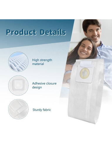 Paquete de 10 bolsas de aspiradora Leacheery Estilo 7