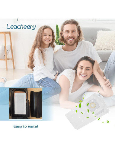 Paquete de 10 bolsas de aspiradora Leacheery Estilo 7