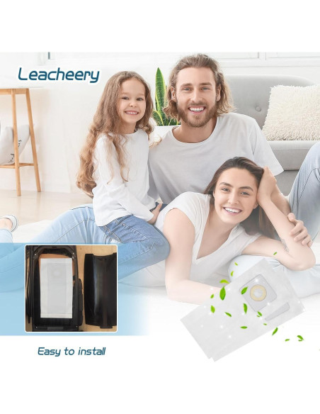 Paquete de 10 bolsas de aspiradora Leacheery Estilo 7