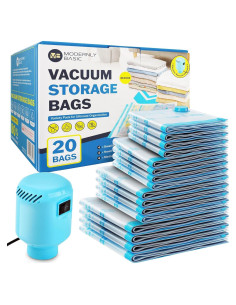Bolsas de Almacenamiento al Vacío Modernly Basic 20 Paquetes