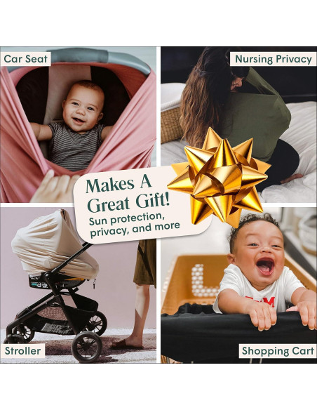 Cubierta 6 en 1 Simka Rose para Lactancia y Asiento de Coche