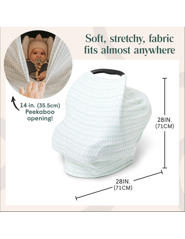 Cubierta 6 en 1 Simka Rose para Lactancia y Asiento de Coche