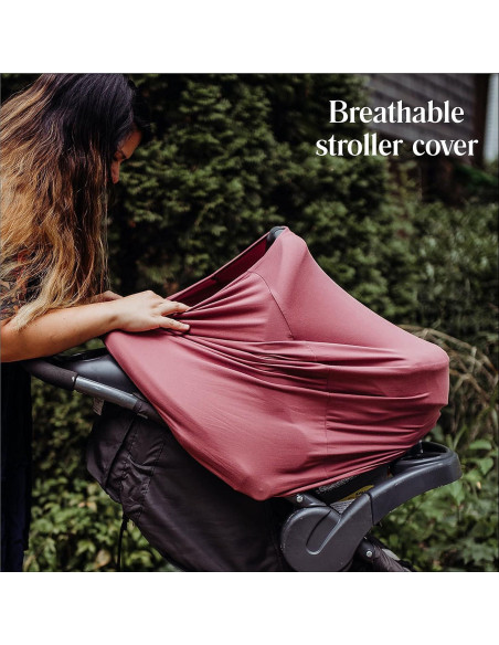 Cubierta 6 en 1 Simka Rose para Lactancia y Asiento de Coche