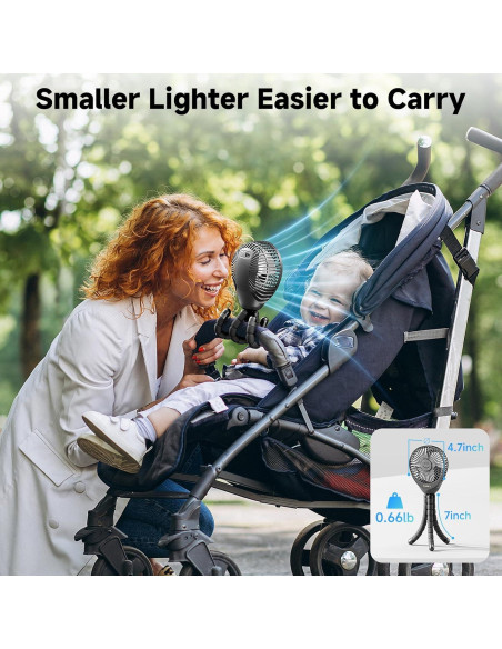 Ventilador Portátil Coolice NYGFS Clip 3 Velocidades 30h