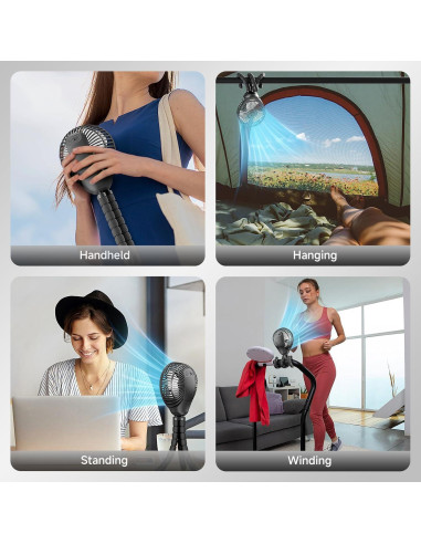 Ventilador Portátil Coolice NYGFS Clip 3 Velocidades 30h