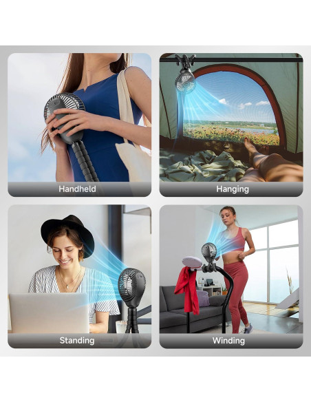 Ventilador Portátil Coolice NYGFS Clip 3 Velocidades 30h