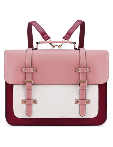 Bolsa para Laptop ECOSUSI Rosa 15.6" Cuero Vegano