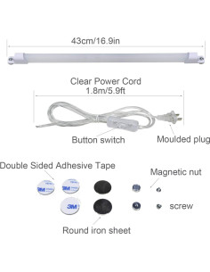 Barra de Luz LED STBTECH 43cm 6000K para Gabinete 2