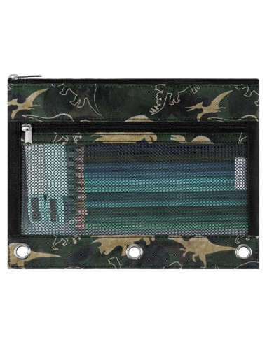 Estuche de Lápices WAWSAM Dinosaurio para Carpeta 3 Anillas