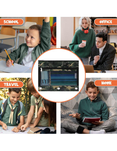 Estuche de Lápices WAWSAM Dinosaurio para Carpeta 3 Anillas