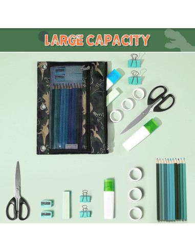 Estuche de Lápices WAWSAM Dinosaurio para Carpeta 3 Anillas