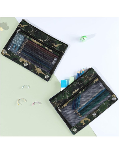 Estuche de Lápices WAWSAM Dinosaurio para Carpeta 3 Anillas