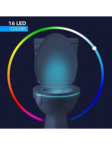 Luz Nocturna para Inodoro Chunace 4 Pack LED Multicolor