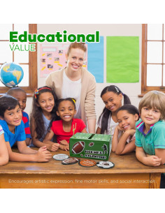 Kit de Manualidades 4E's Buzón San Valentín Fútbol DIY 2