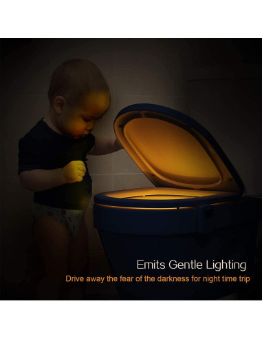 Luz Nocturna para Inodoro Chunace 4 Pack LED Multicolor