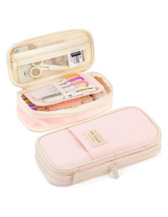 Estuche Expandible MAMUNU Rosa 21x7.6cm Gran Capacidad