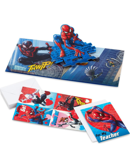 Tarjetas de San Valentín Hallmark Spider-Man 32 Tarjetas