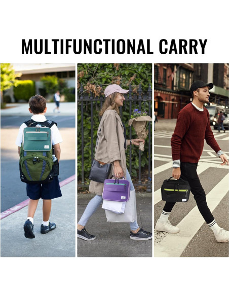 Bolsa de Almuerzo Genteen Aislada 5L Negra para Niños