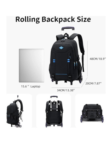Mochila Rodante para Niños Marca X 2 Ruedas 48 cm
