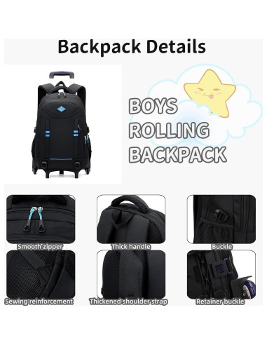 Mochila Rodante para Niños Marca X 2 Ruedas 48 cm