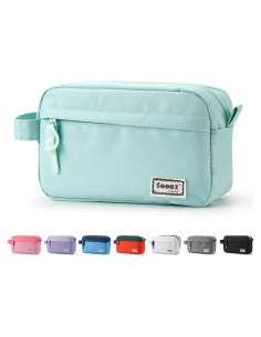 Estuche Sooez Verde Menta, Gran Bolsa Organizadora de Lápices