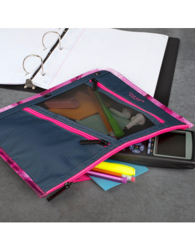 Estuche de Lápices Five Star Marino/Rosa 3 Bolsillos