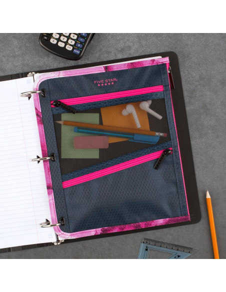 Estuche de Lápices Five Star Marino/Rosa 3 Bolsillos Estuche de Lápices Five Star Marino/Rosa 3 Bolsillos