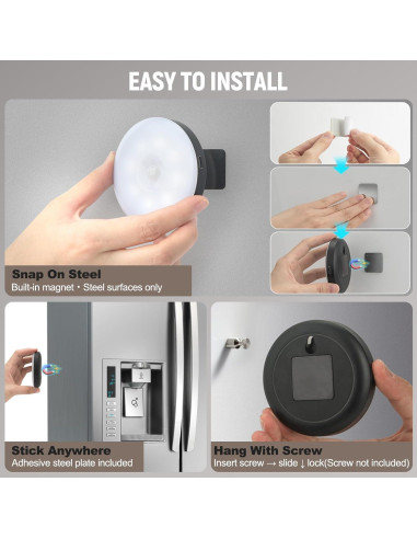 Luz Nocturna LED DWEPTU con Sensor de Movimiento 2 Pzs