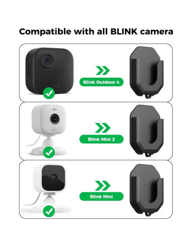 Soporte de pared adhesivo KMOUANTS para cámaras Blink