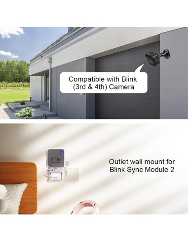 Soporte para Cámara Blink Exterior Gresur 3 Paquete Ajustable