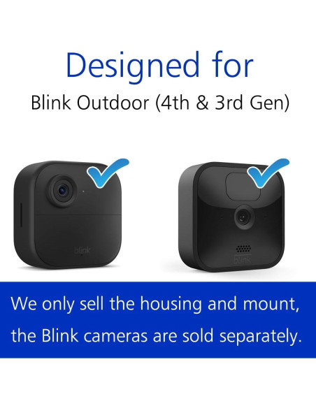 Soporte de Pared para Cámara Blink Outdoor 4 - 3 Paquete Negro
